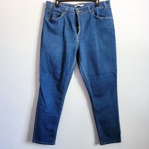 Levi's 721 Vintage High Rise Skinny Orange Tab Jeans 33